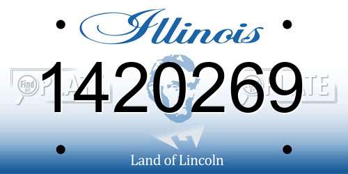 1420269 Illinois License Plate