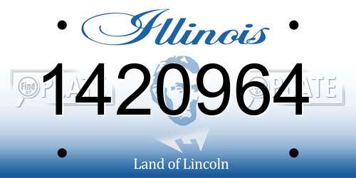 1420964 Illinois License Plate