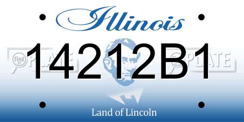 14212B1 Illinois License Plate