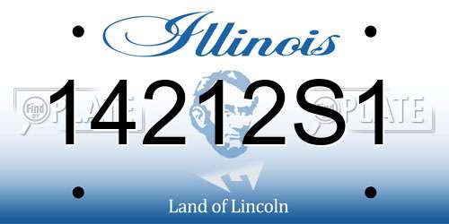 14212S1 Illinois License Plate