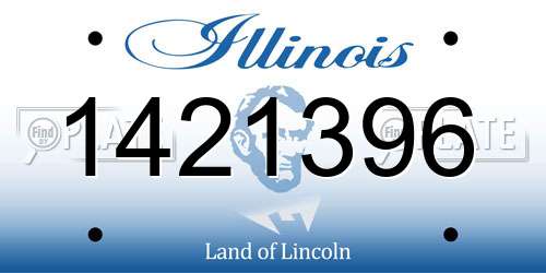 1421396 Illinois License Plate