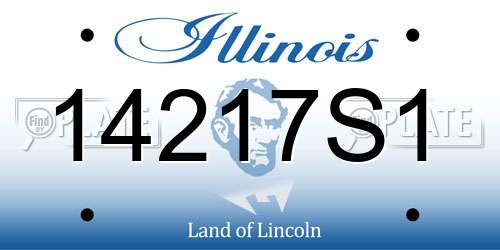 14217S1 Illinois License Plate