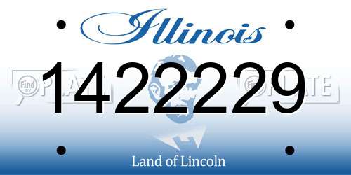 1422229 Illinois License Plate
