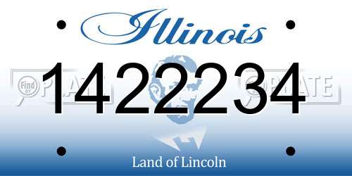 1422234 Illinois License Plate