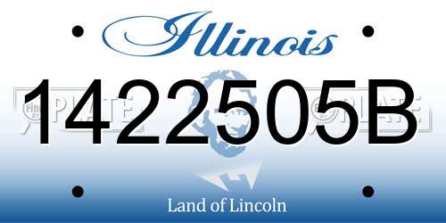 1422505B Illinois License Plate
