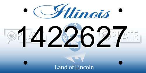 1422627 Illinois License Plate