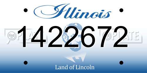 1422672 Illinois License Plate