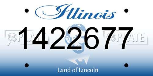 1422677 Illinois License Plate