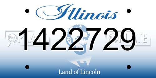1422729 Illinois License Plate