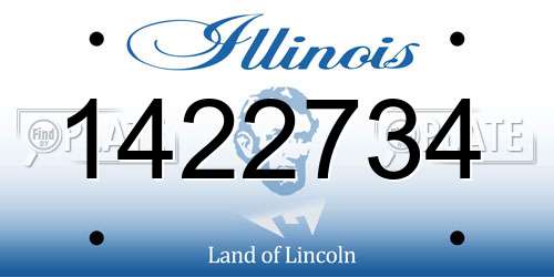 1422734 Illinois License Plate