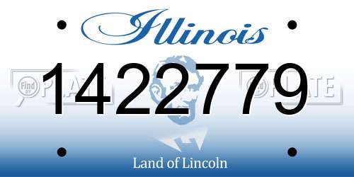 1422779 Illinois License Plate