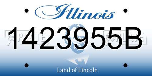 1423955B Illinois License Plate