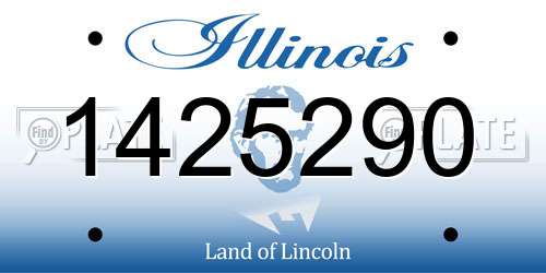 1425290 Illinois License Plate
