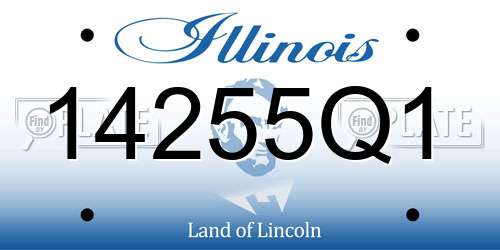 14255Q1 Illinois License Plate