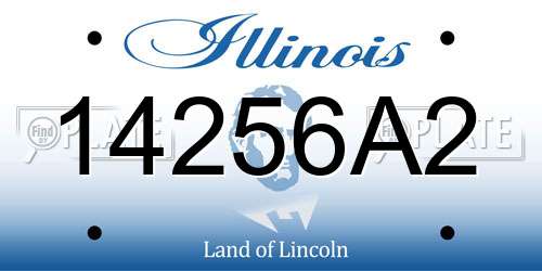 14256A2 Illinois License Plate