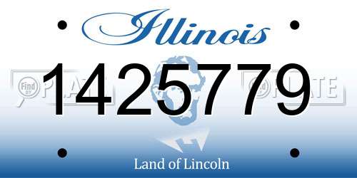 1425779 Illinois License Plate