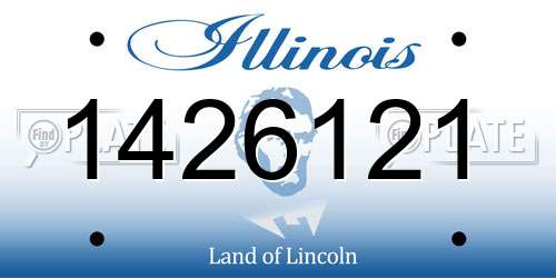 1426121 Illinois License Plate