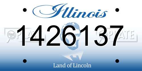 1426137 Illinois License Plate