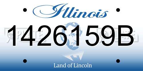 1426159B Illinois License Plate