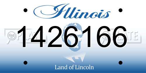 1426166 Illinois License Plate