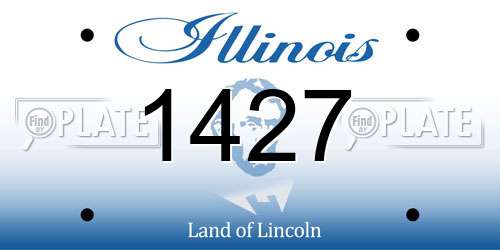 1427 Illinois License Plate