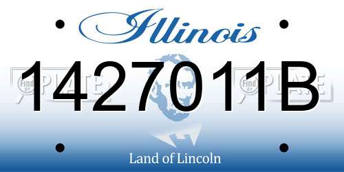 1427011B Illinois License Plate
