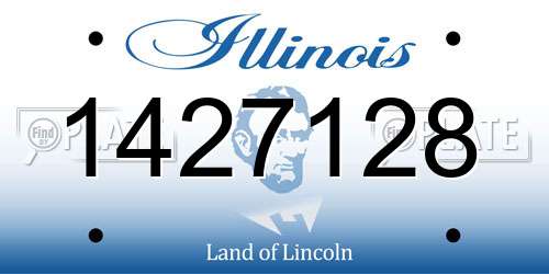 1427128 Illinois License Plate