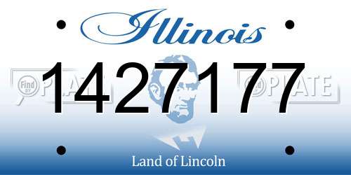 1427177 Illinois License Plate