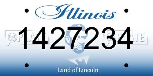 1427234 Illinois License Plate