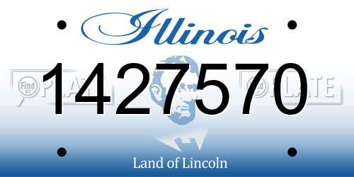 1427570 Illinois License Plate