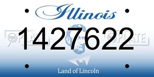 1427622 Illinois License Plate