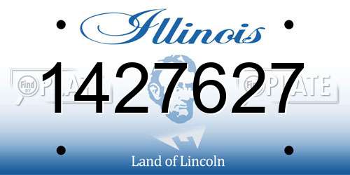 1427627 Illinois License Plate