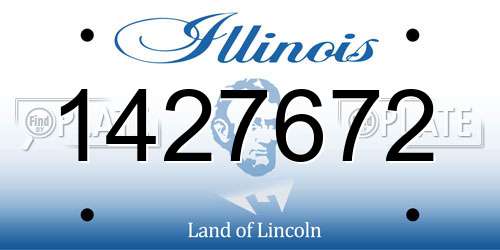 1427672 Illinois License Plate