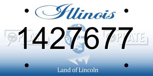 1427677 Illinois License Plate