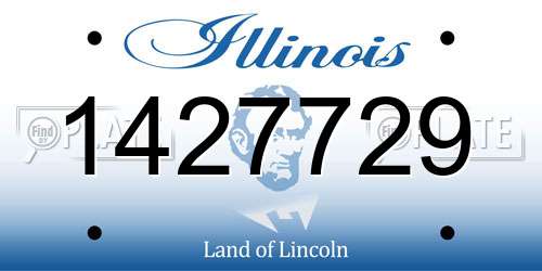 1427729 Illinois License Plate