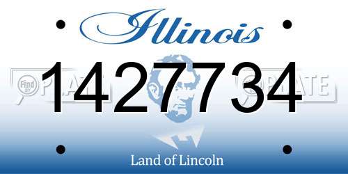 1427734 Illinois License Plate