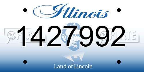 1427992 Illinois License Plate