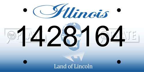 1428164 Illinois License Plate