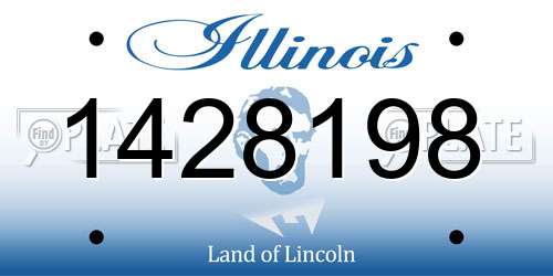 1428198 Illinois License Plate
