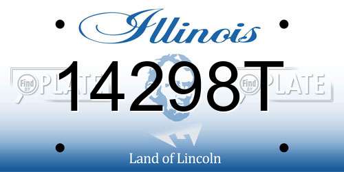 14298T Illinois License Plate