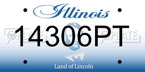 14306PT Illinois License Plate