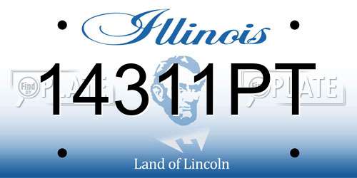 14311PT Illinois License Plate