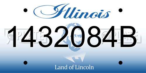 1432084B Illinois License Plate
