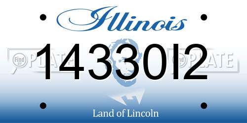 14330I2 Illinois License Plate