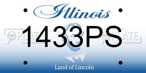 1433PS Illinois License Plate