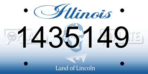 1435149 Illinois License Plate