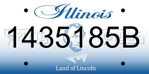 1435185B Illinois License Plate