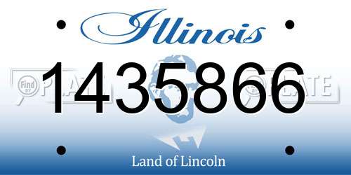 1435866 Illinois License Plate