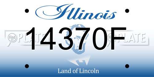 14370F Illinois License Plate