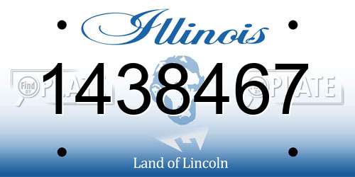 1438467 Illinois License Plate